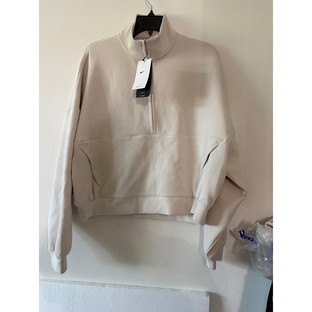 Nike Sportswear Tech Fleece 24/7 Quarter-Zip Pullover Light Orewood Brown NEW S - Picture 7 of 7